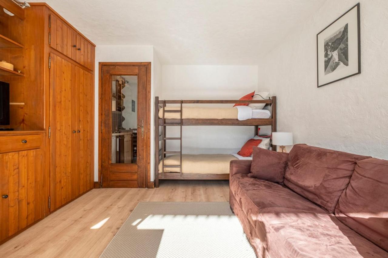 Nice Studio With Balcony In Chamonix Exterior foto